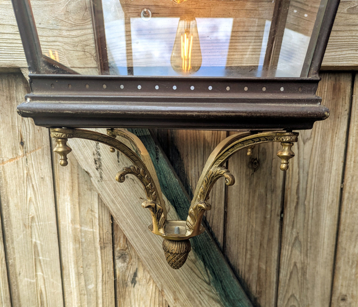 Antique Casino Brass Lantern - Delivery Available