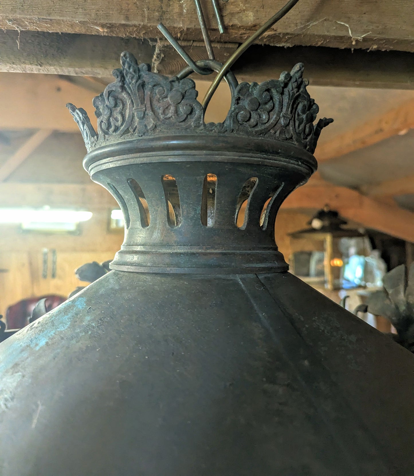 19th Century French Bronze Lantern Lamp - UK Delivery Available