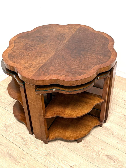 Vintage Unique Art Deco Table Nest - Delivery available 0078.