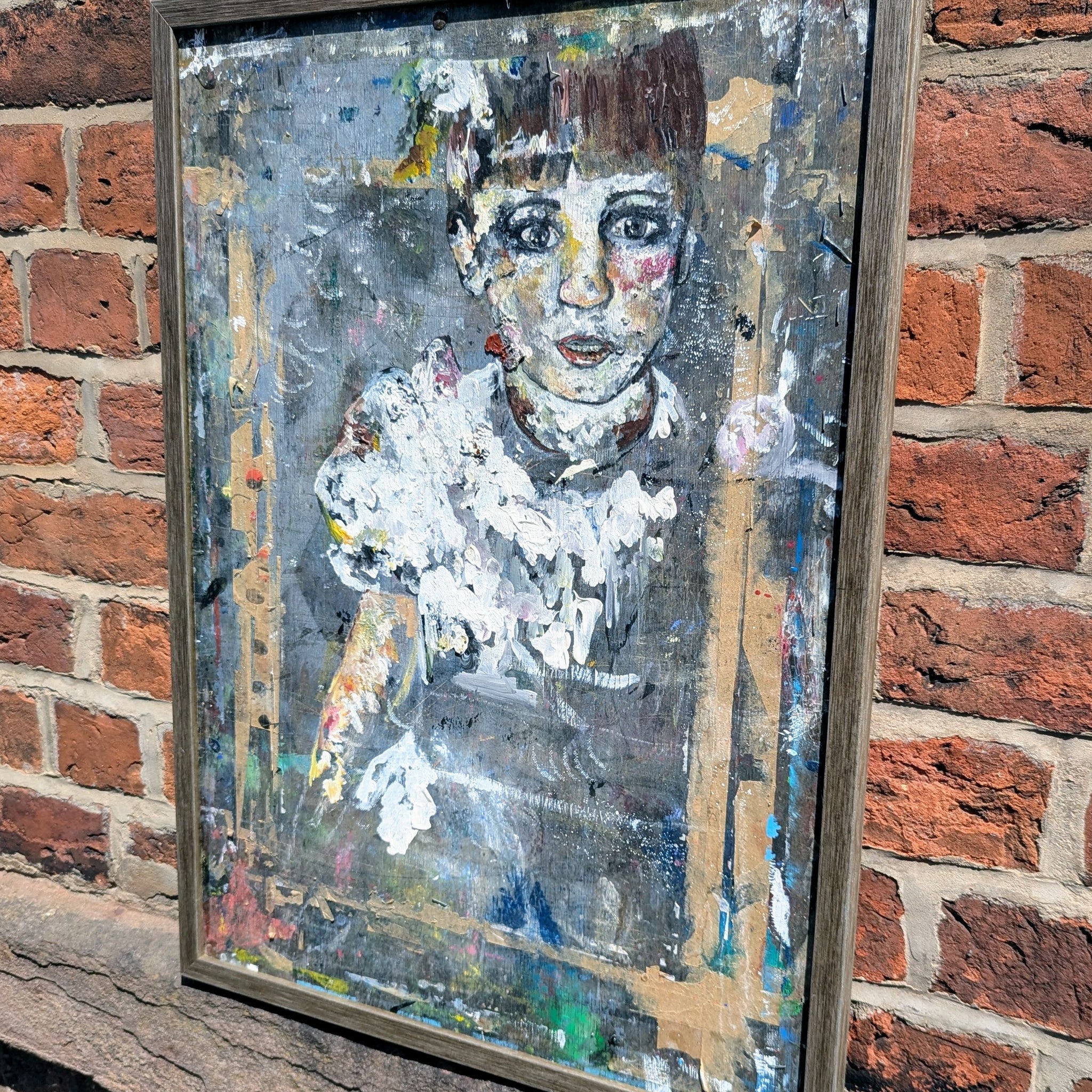 Incredible Abstract Art Oil Painting Girl - Delivery Included