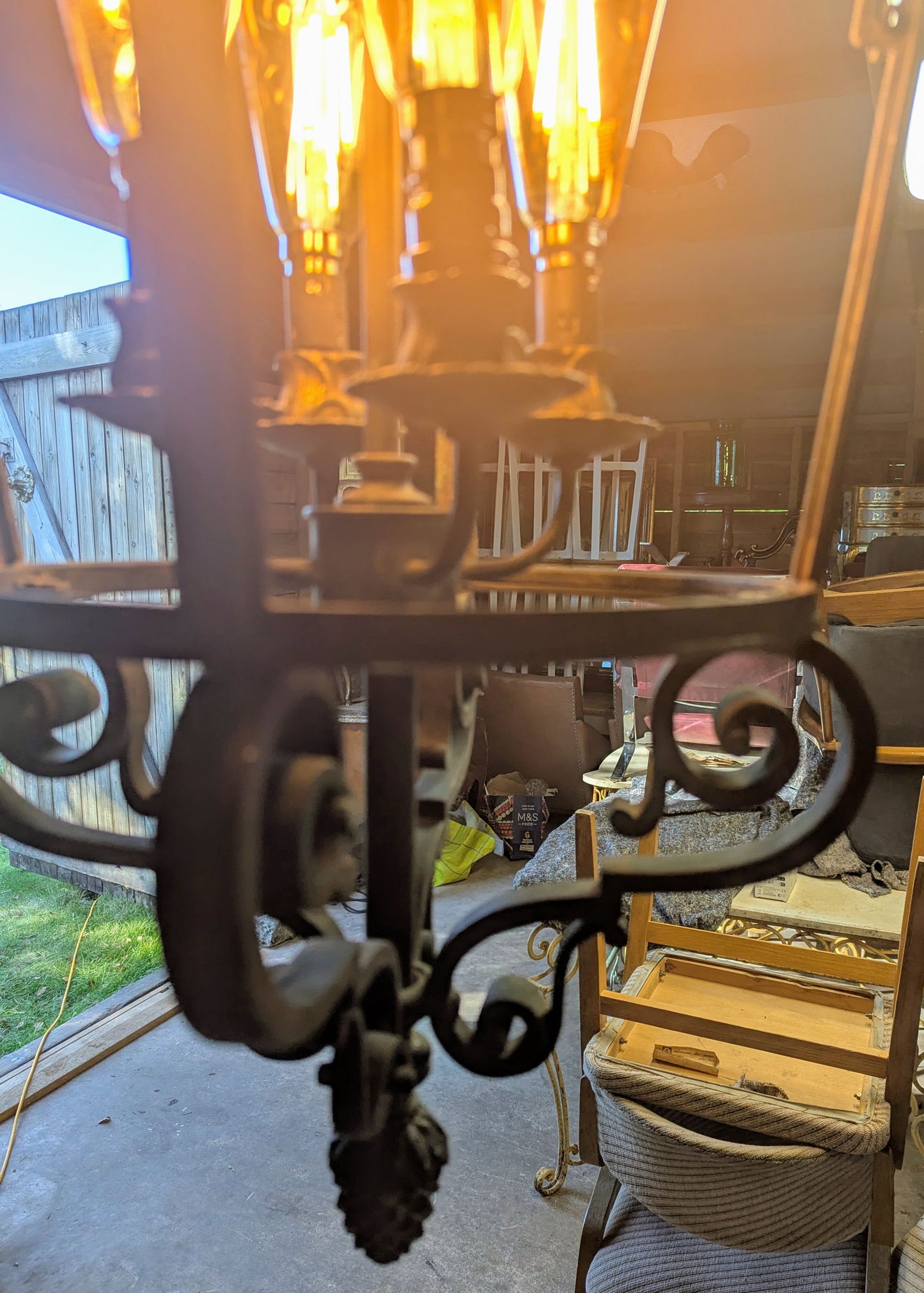 19th Century French Bronze Lantern Lamp - UK Delivery Available