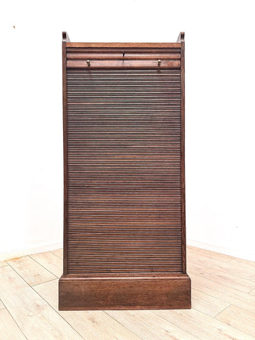 Early 20th century Vintage Tambour cabinet - Delivery Available 0130.