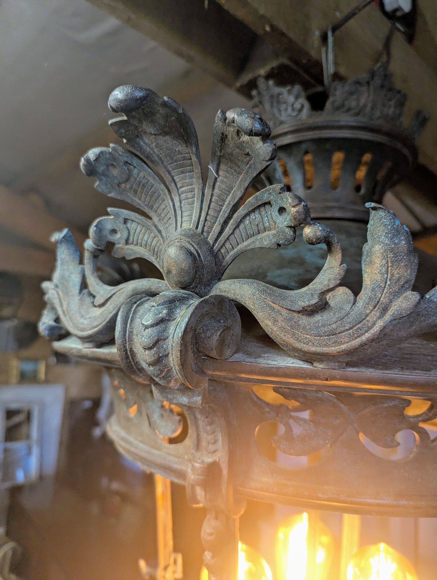 19th Century French Bronze Lantern Lamp - UK Delivery Available