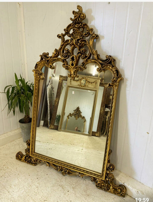 French antique empire Guilded mirror