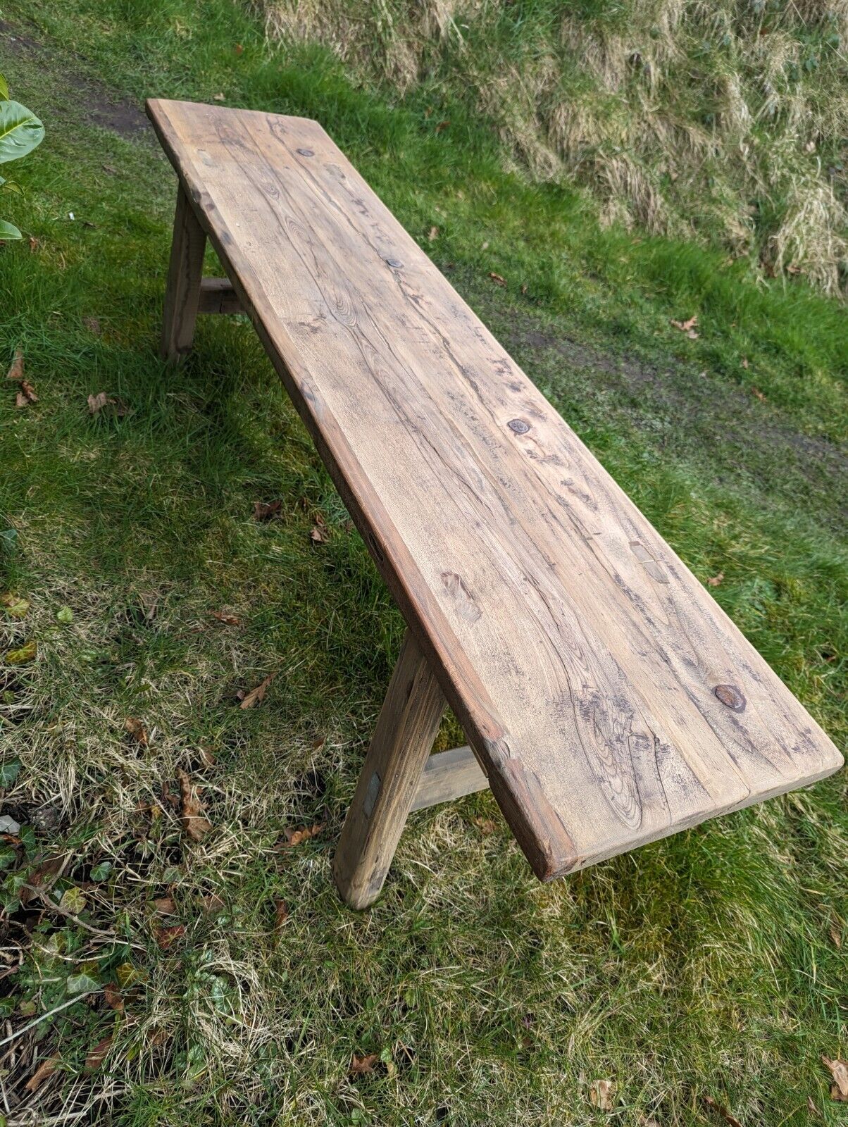 Vintage Rustic reclaimed Elm Large Bench (Dua Lipa) - Delivery Available