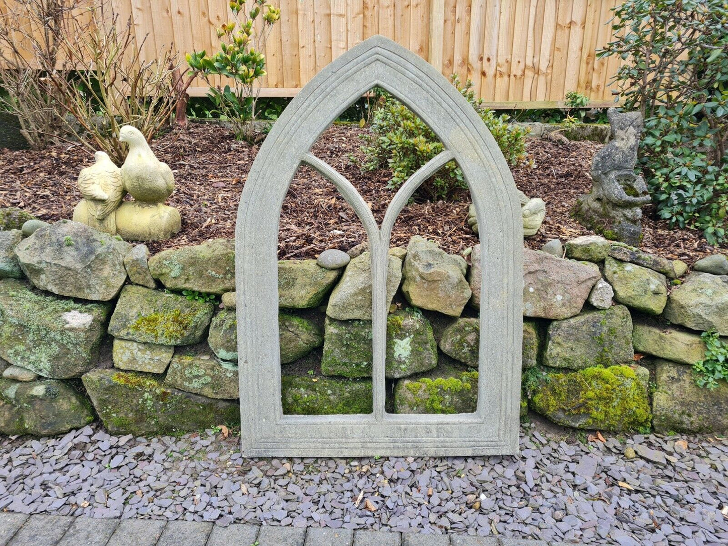 English Stone Church Arch Window Frame