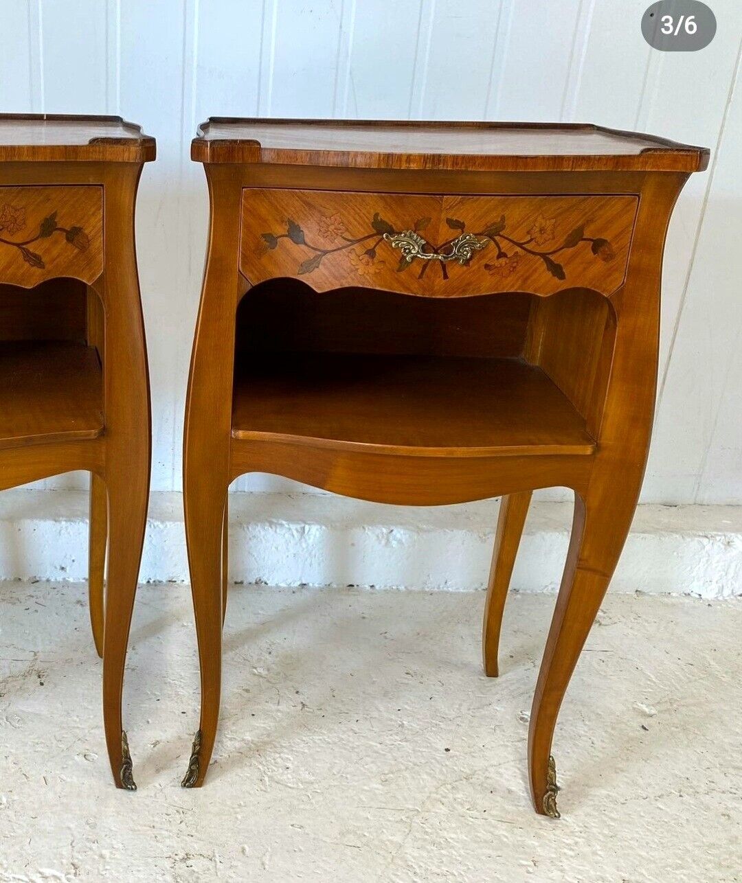 Antique FRENCH MARQUETRY SIDE TABLE