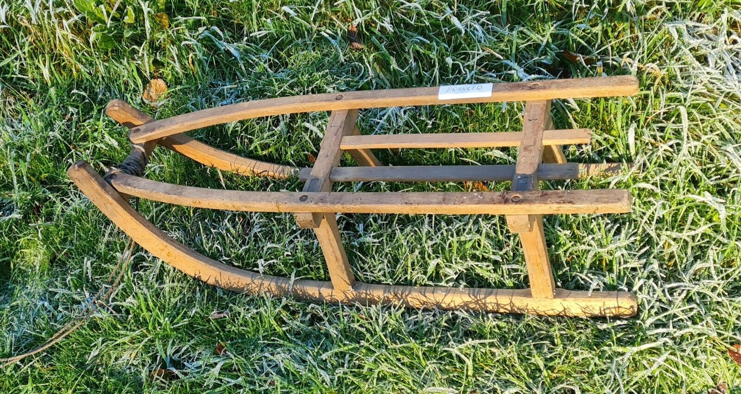 Vintage authentic German childs sledge - Prancer