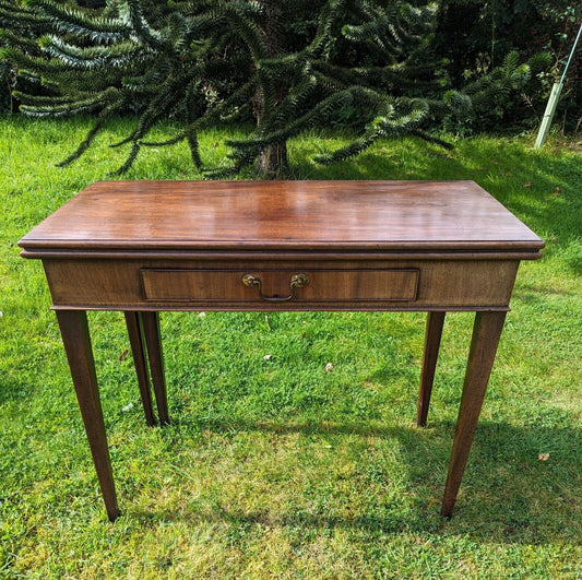 George III Mahogany Fold Over Table