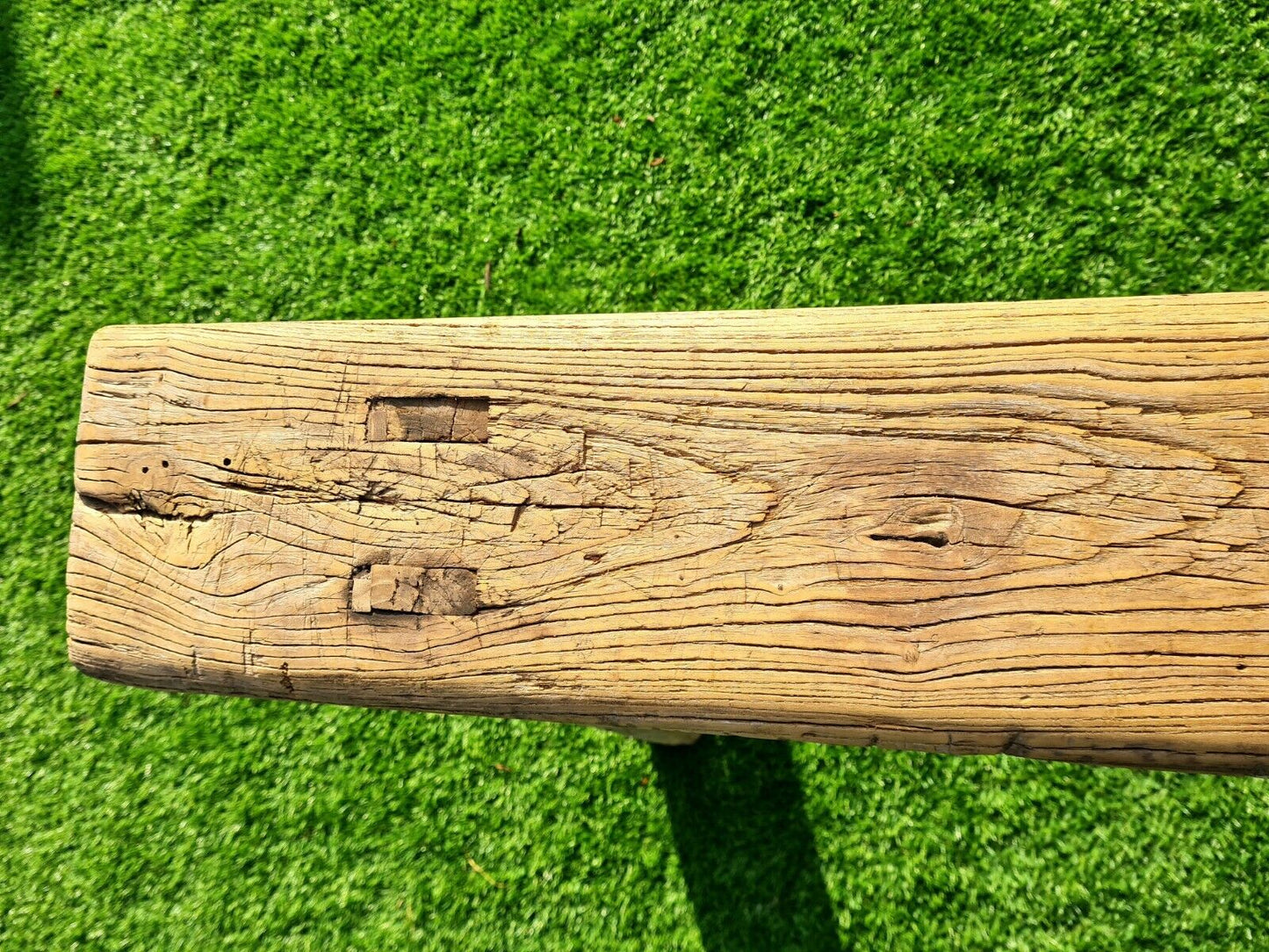 RECLAIMED ELM TRESTLE BENCH - HARRY STYLE