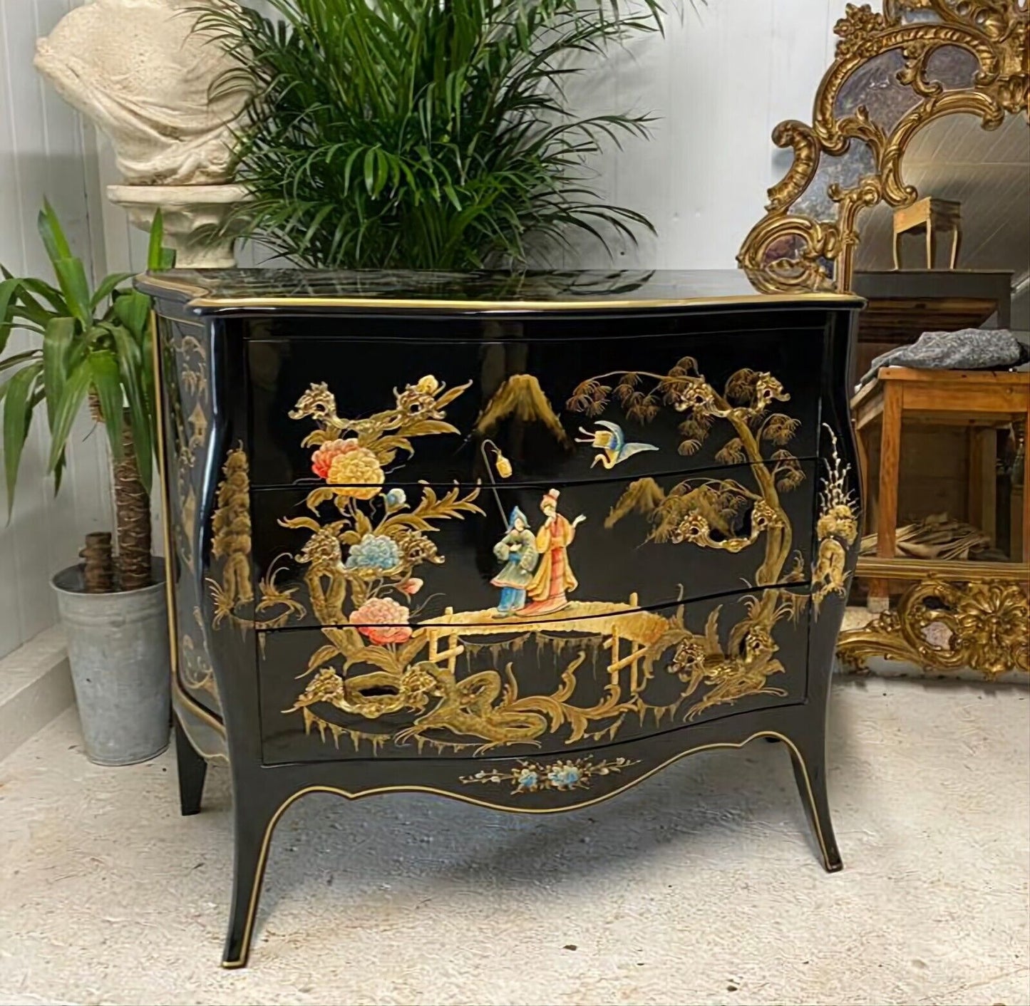 Antique Hand Painted Chinese Chest