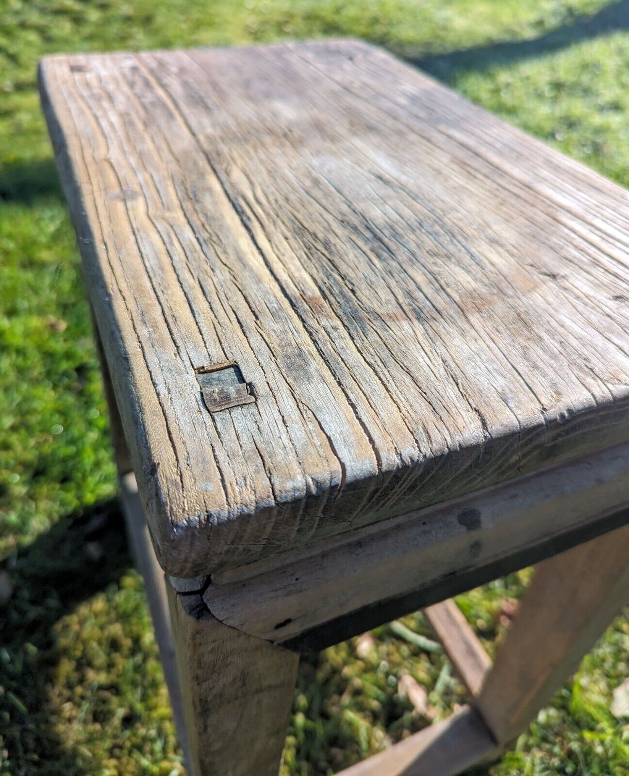 RECLAIMED ELM STOOL/SIDE TABLE - MADONNA