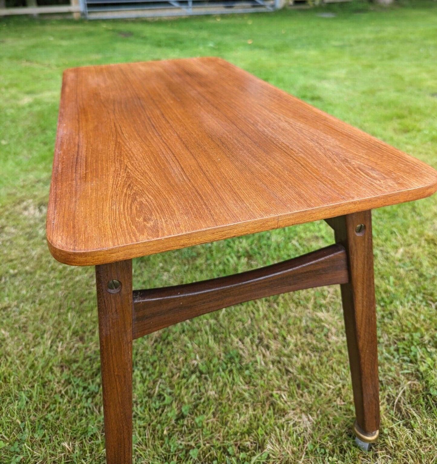 Mid 20th century danish table on casters - Free UK Delivery