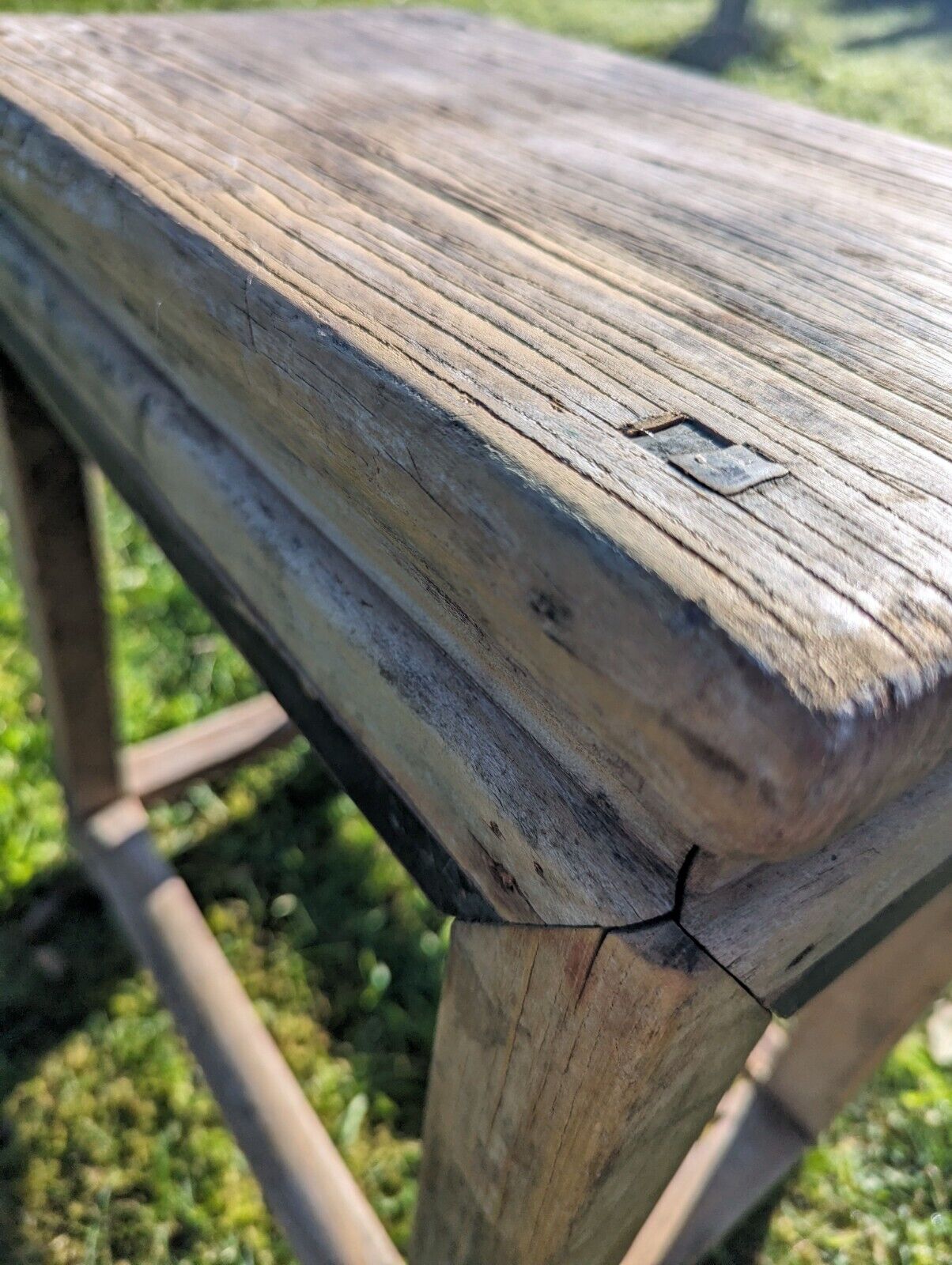 RECLAIMED ELM STOOL/SIDE TABLE - MADONNA