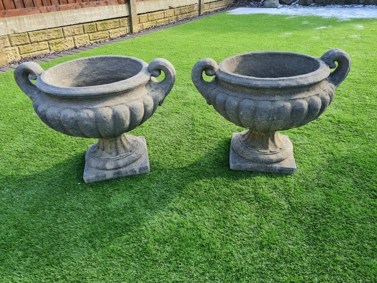 English Stone Garden Urns/Planters