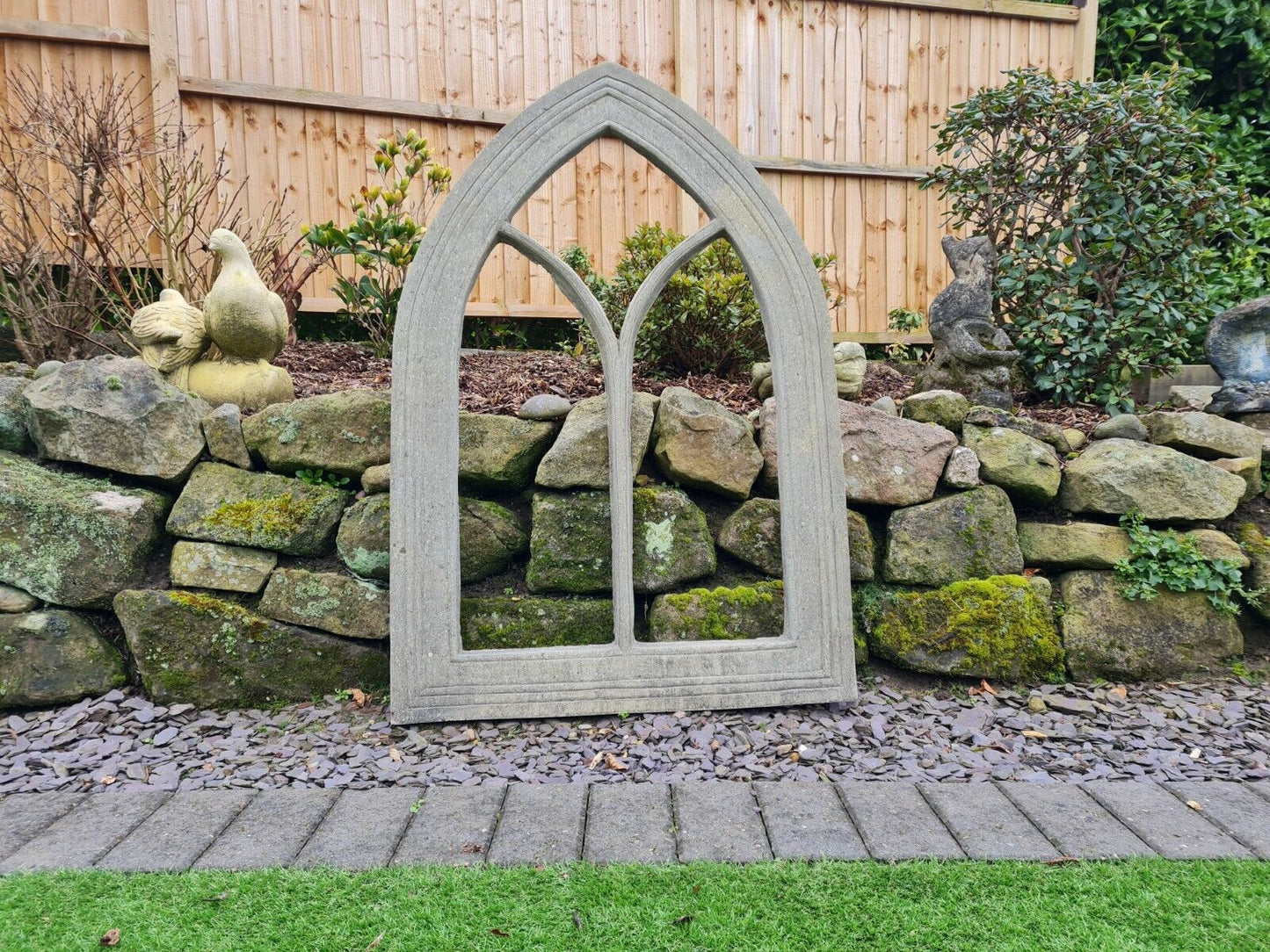 English Stone Church Arch Window Frame