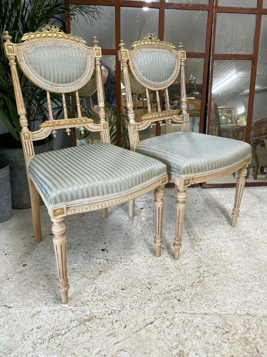 FRENCH GUILDED CHAIRS 19th Century