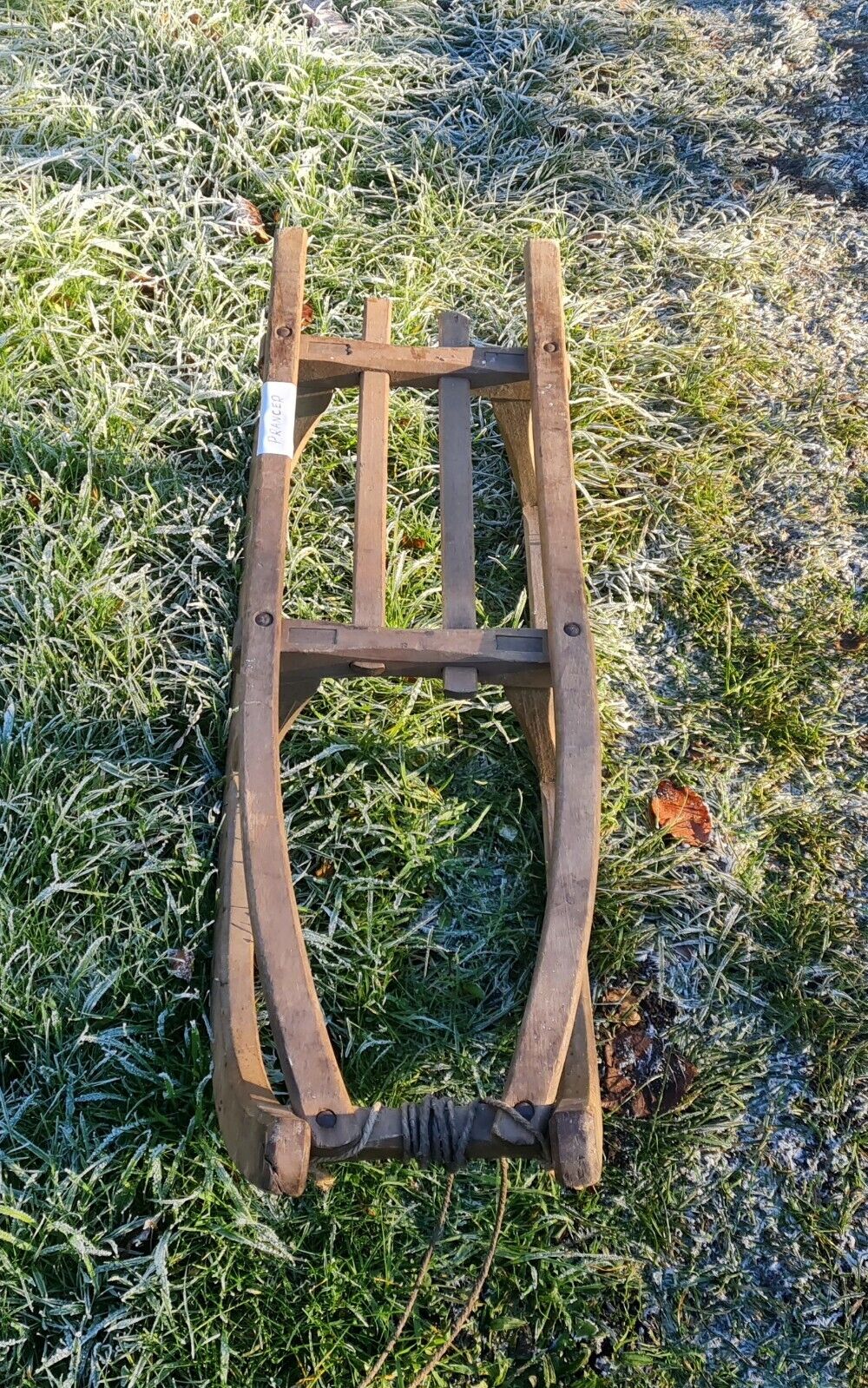 Vintage authentic German childs sledge - Prancer