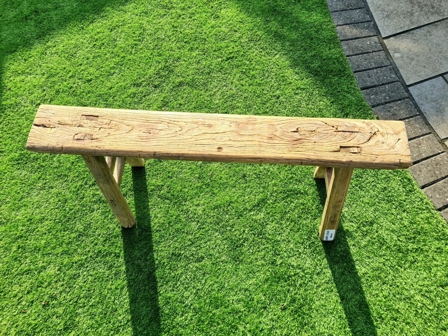 RECLAIMED ELM TRESTLE BENCH - HARRY STYLE