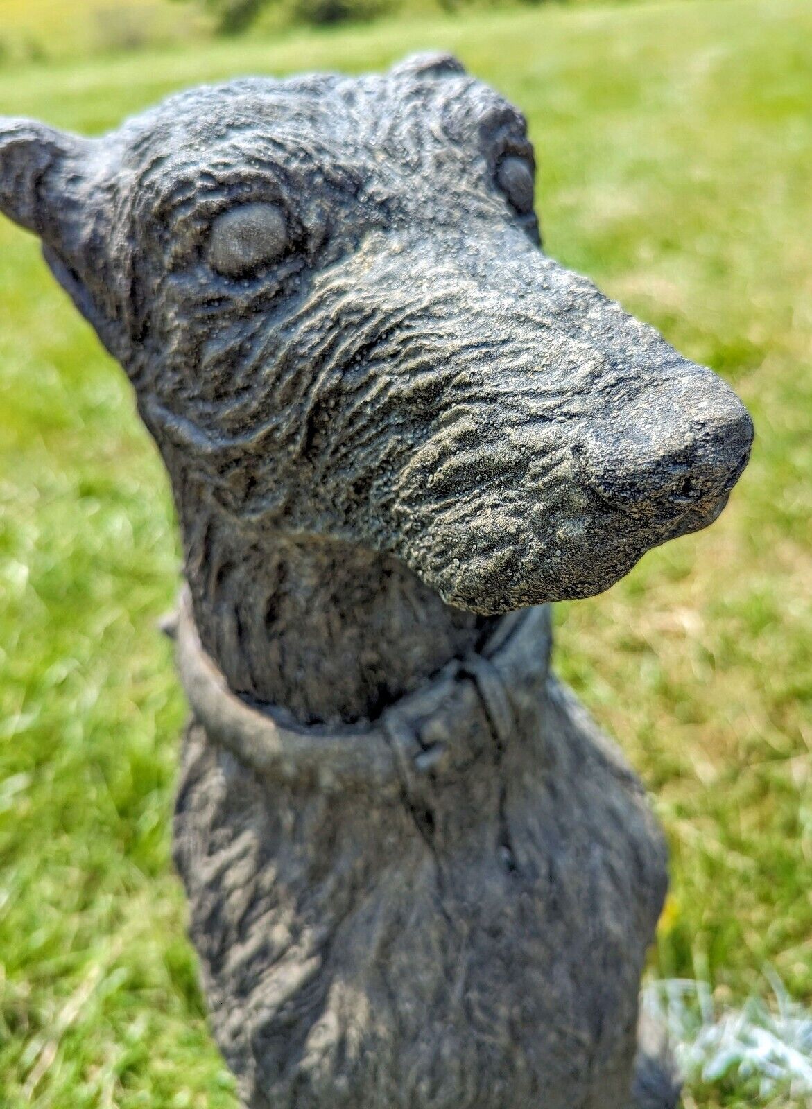 19th Century style vintage stone deer hounds