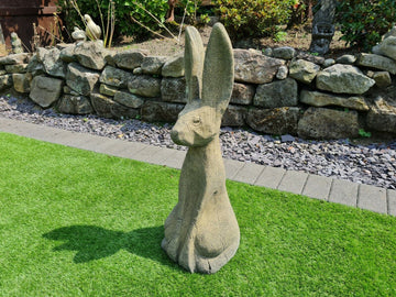 English stone Hare garden ornament - Delivery available 0231