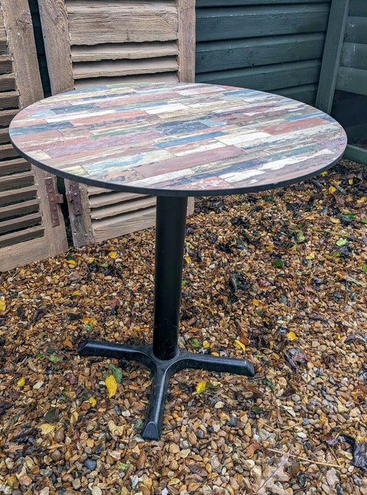 Modern rustic style bistro table - Free UK Delivery