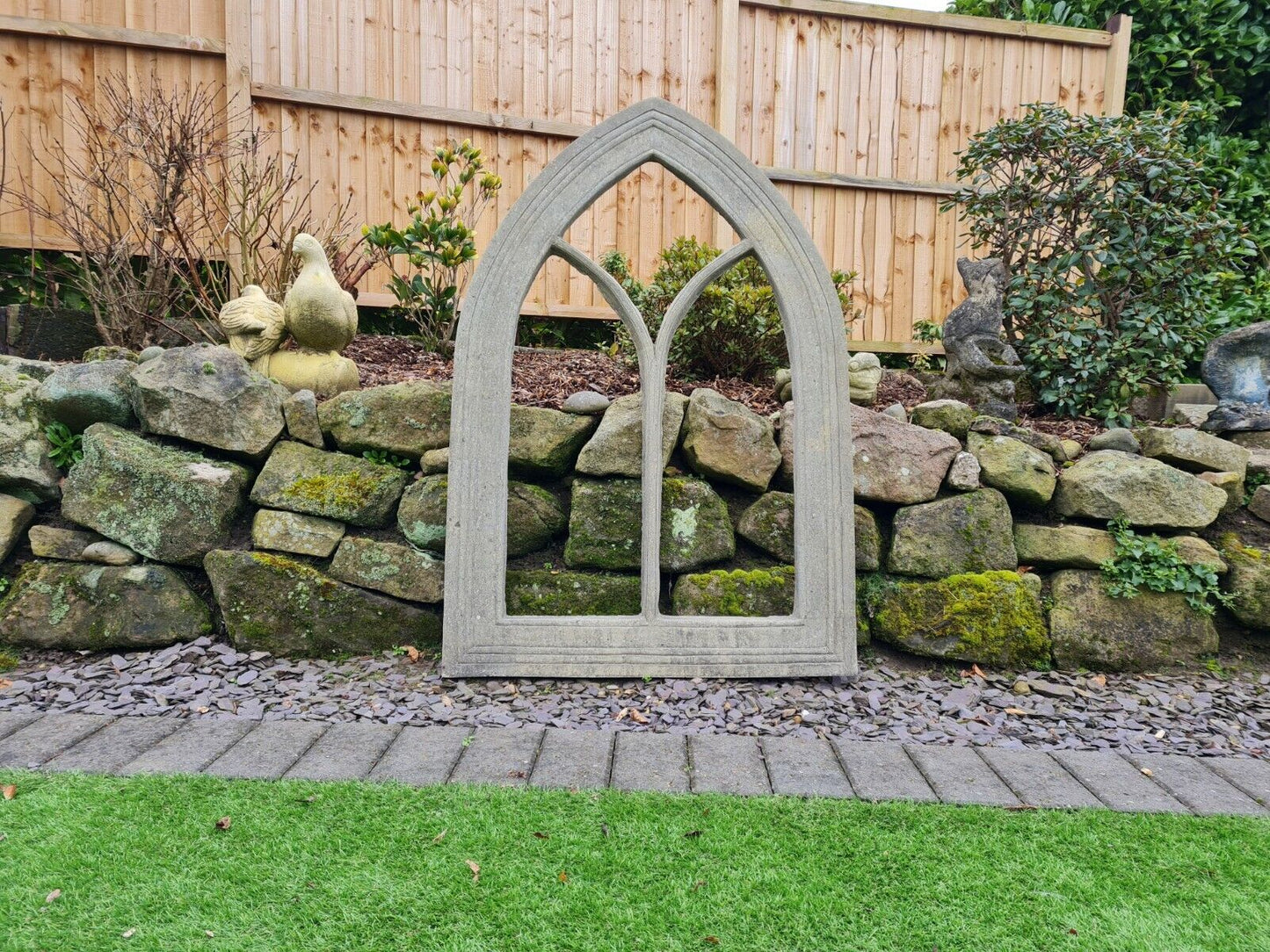 English Stone Church Arch Window Frame