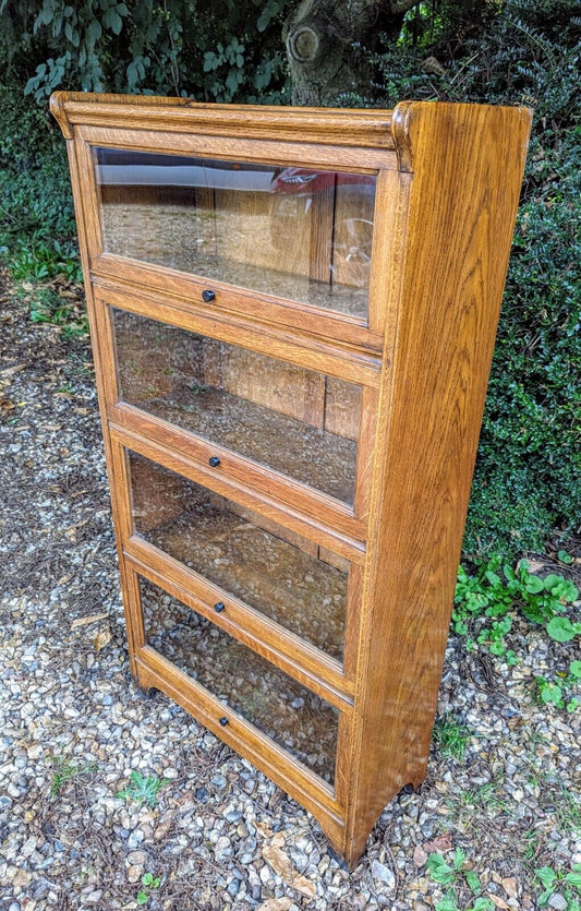 Mid century globe Wernicke style bookcase