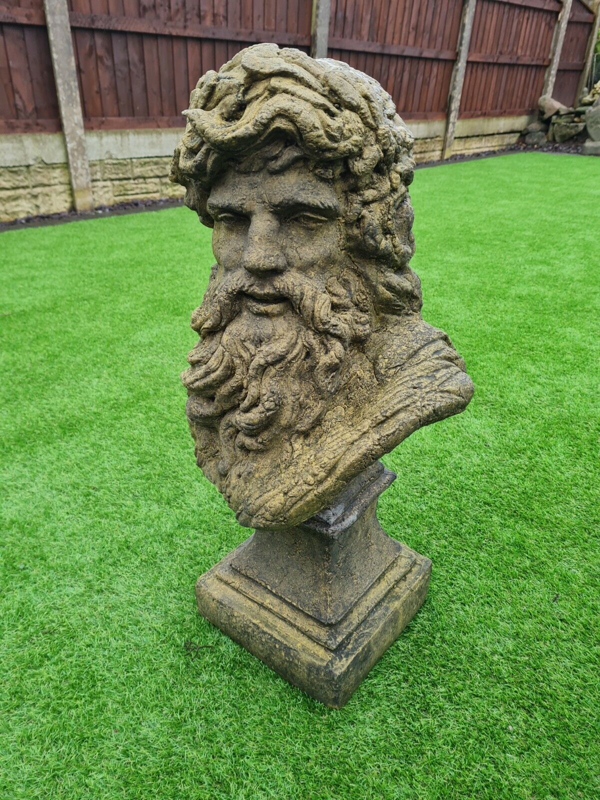 Greek God Zeus English Stone Statue - Free UK Delivery