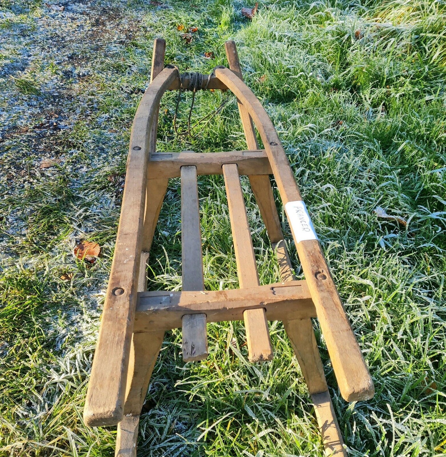 Vintage authentic German childs sledge - Prancer