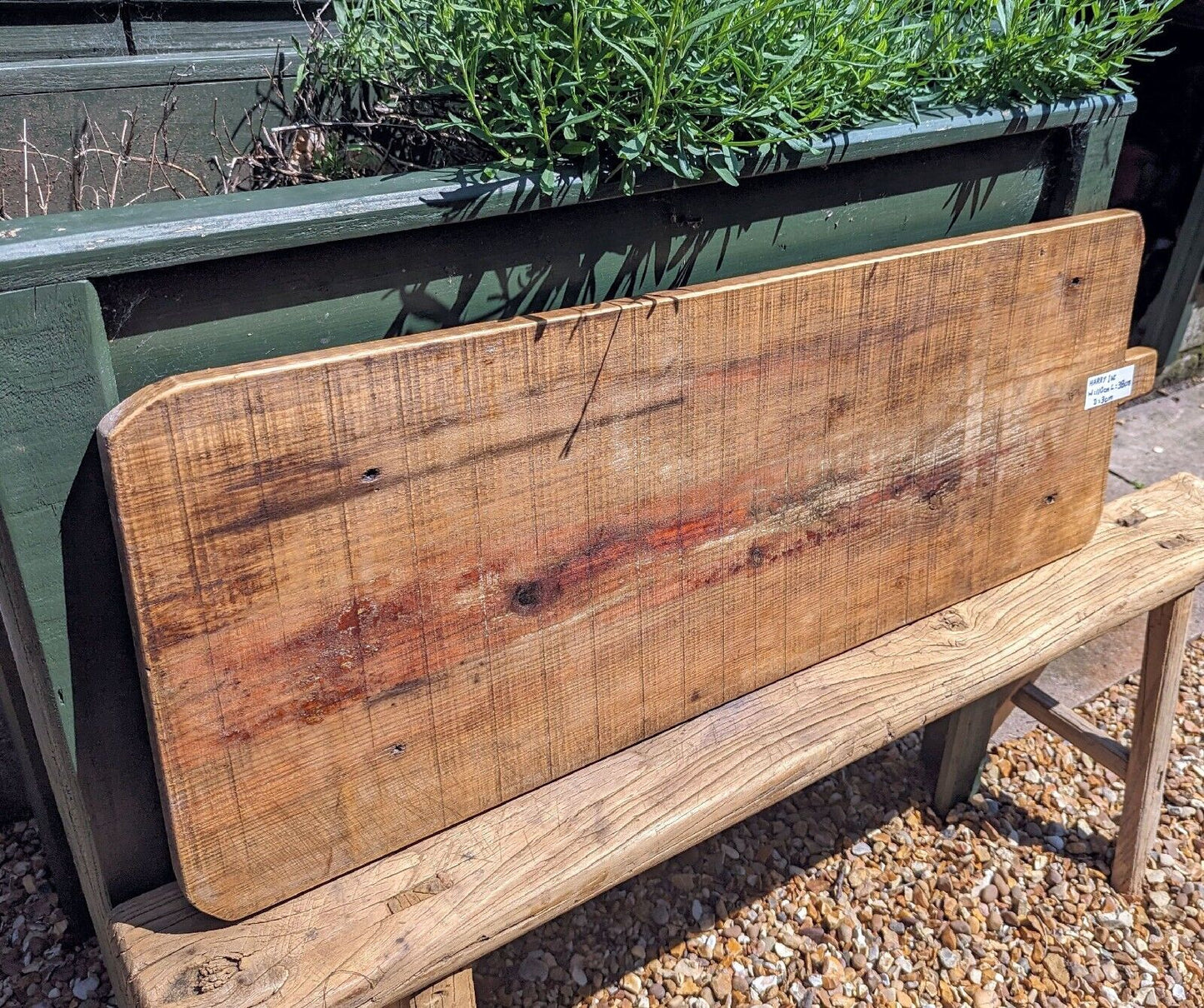 Long rustic European chopping board