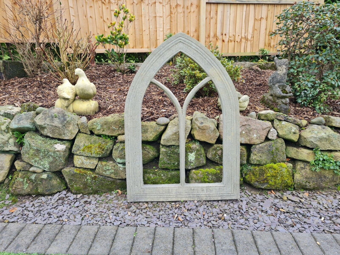 English Stone Church Arch Window Frame