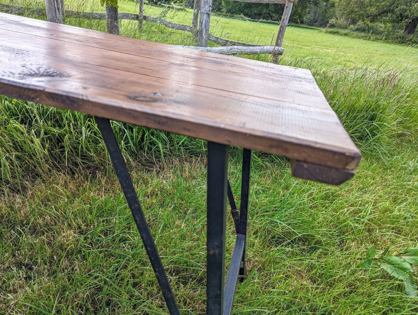 VINTAGE FOLDING ANTIQUE SUNDAY SCHOOL TABLE