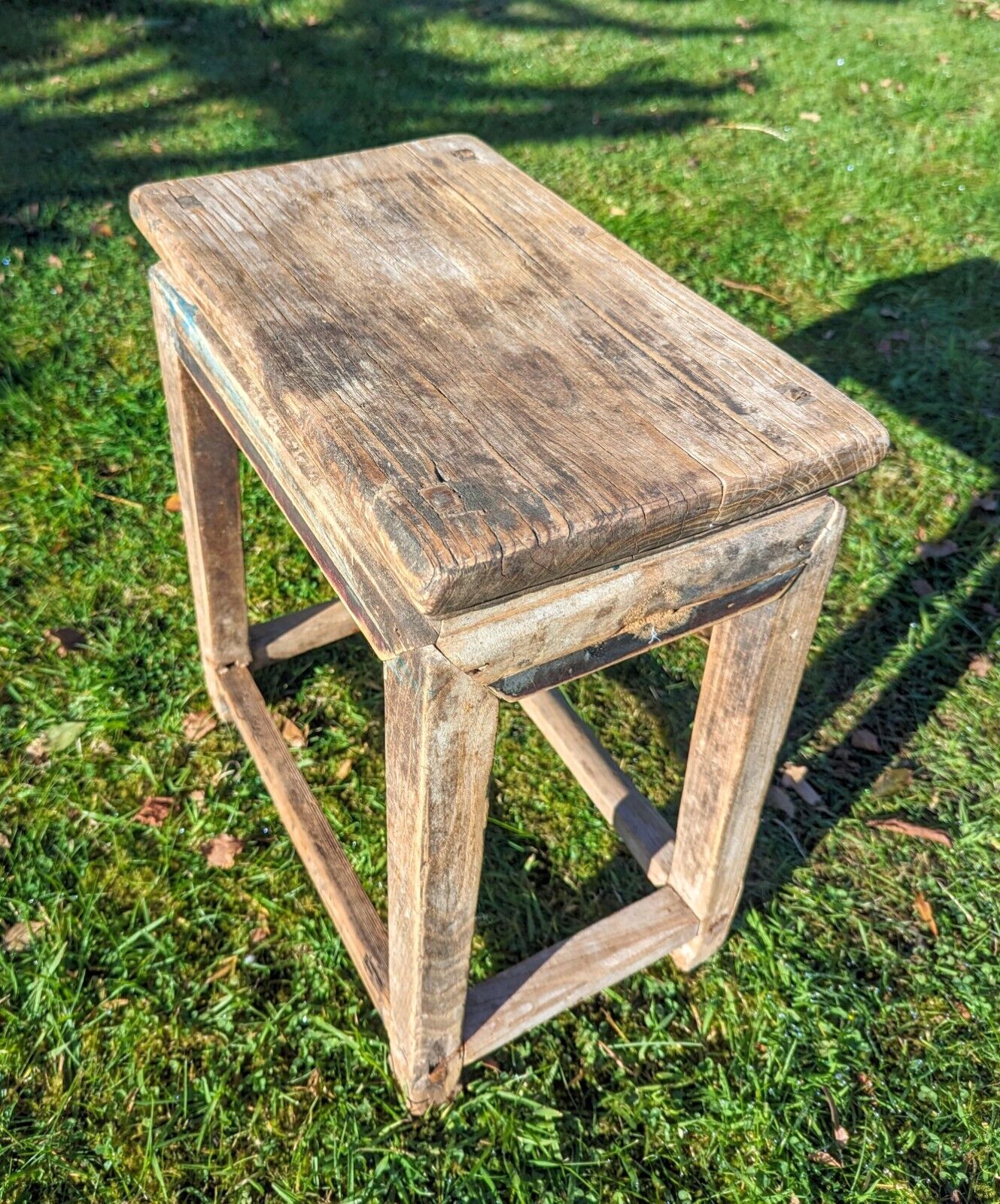 RECLAIMED ELM STOOL/SIDE TABLE - MADONNA