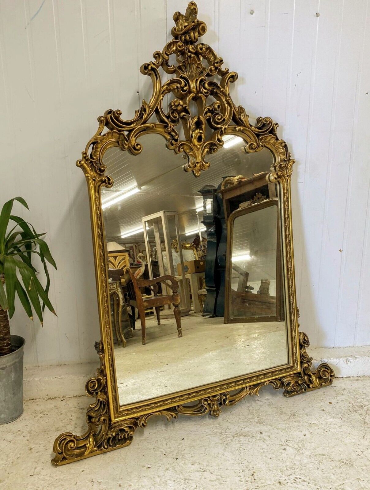 French antique empire Guilded mirror