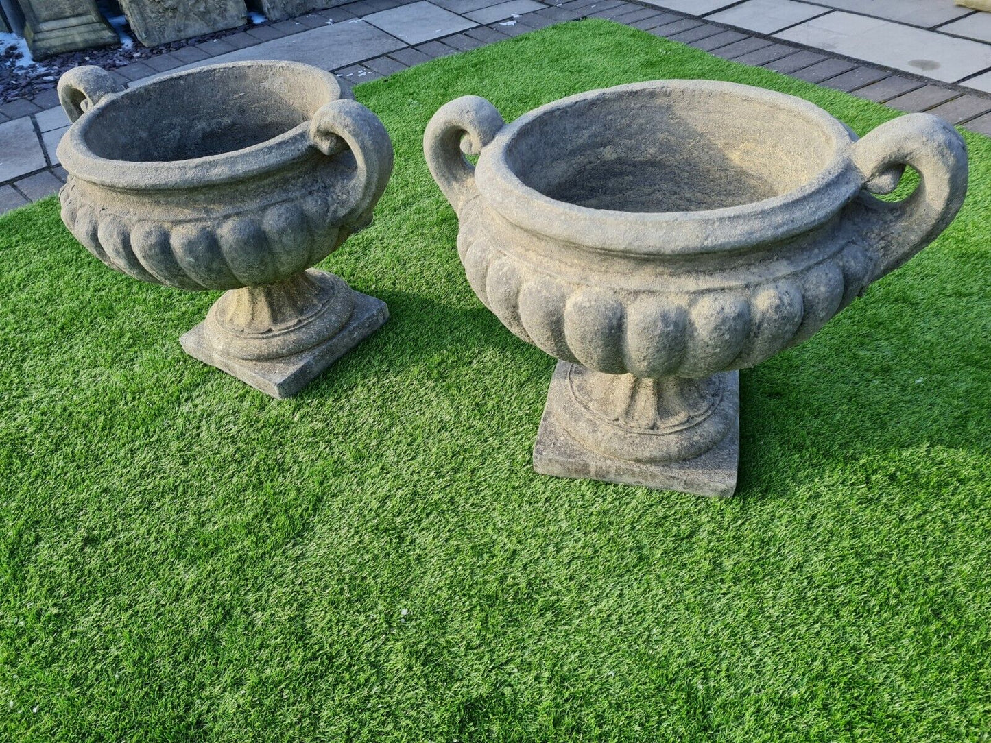 English Stone Garden Urns/Planters