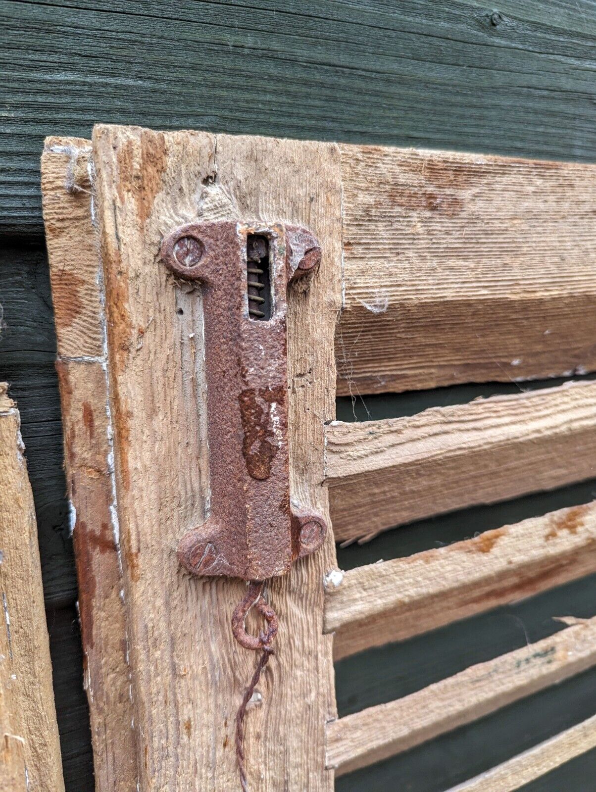 1950s Pair french farmhouse shutters