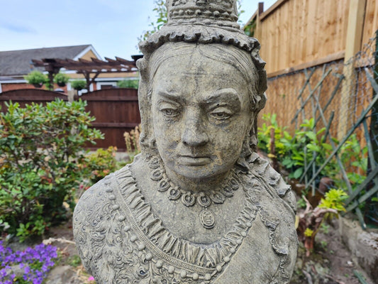 Queen Victoria garden ornament English stone