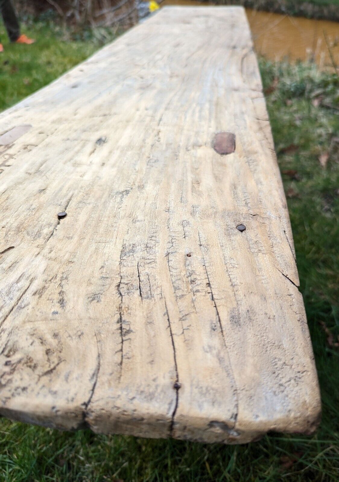 Vintage Rustic reclaimed Elm Large Bench (Miley Cyrus) - Delivery Available