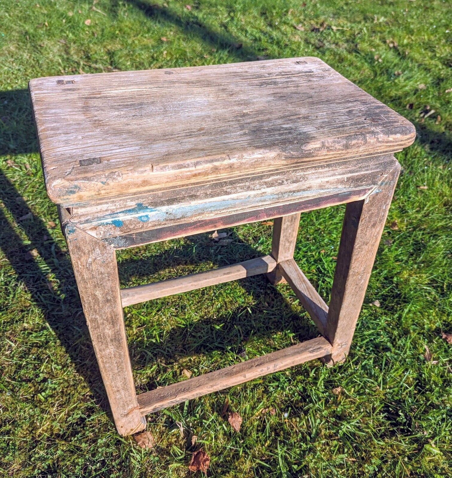 RECLAIMED ELM STOOL/SIDE TABLE - MADONNA