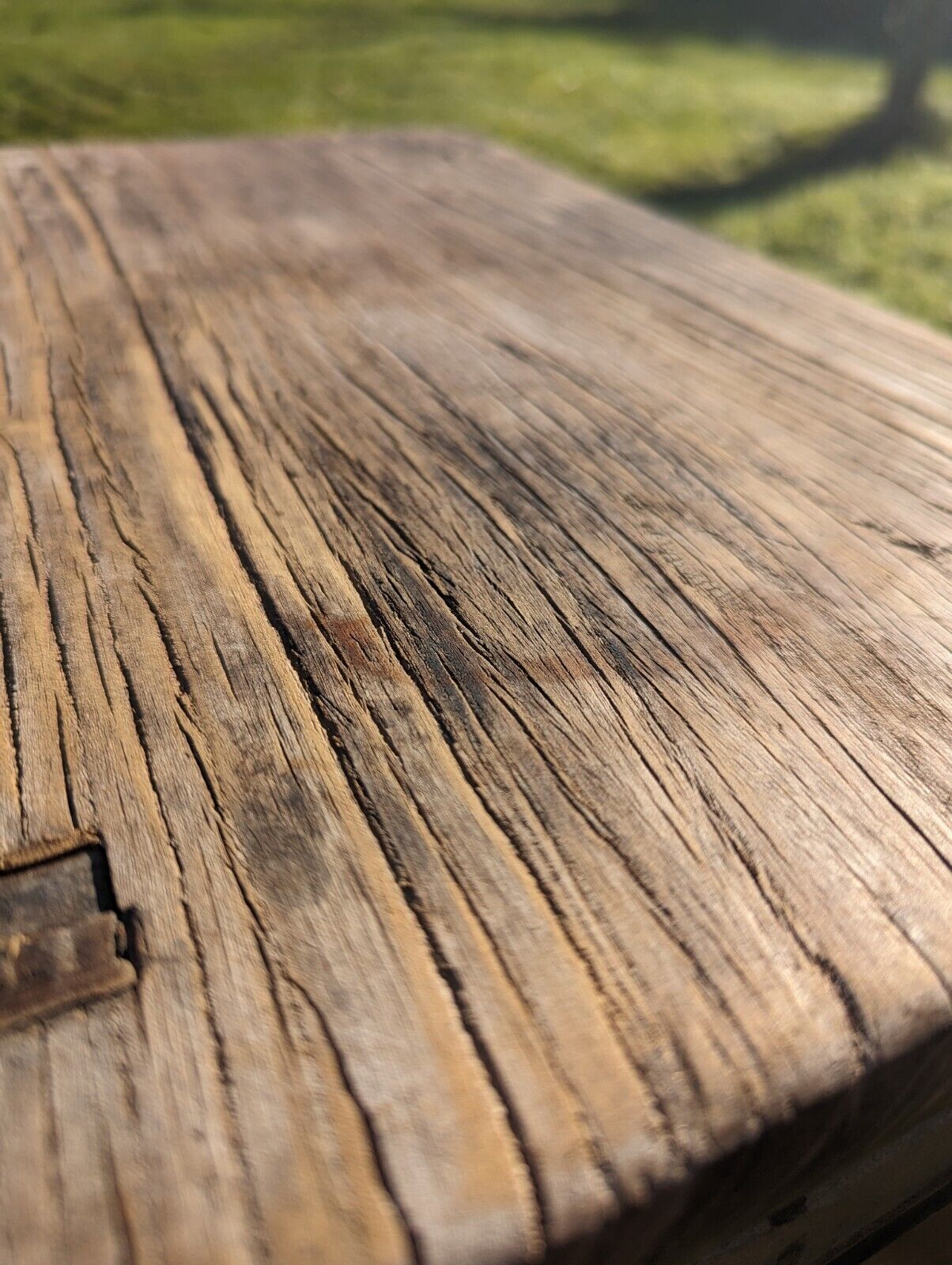 RECLAIMED ELM STOOL/SIDE TABLE - MADONNA