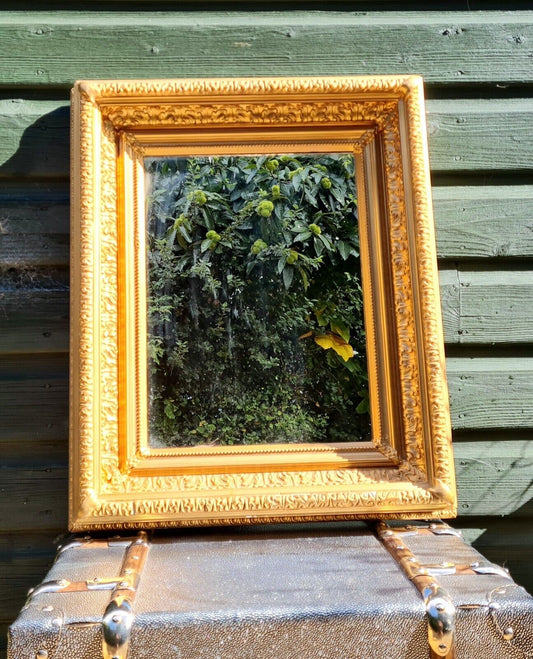 Late 19th century box mirror - gold guild - Free UK Delivery