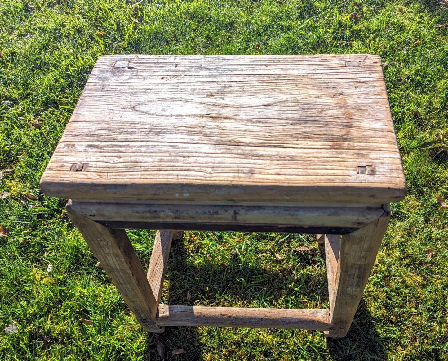 RECLAIMED ELM STOOL/SIDE TABLE - MADONNA