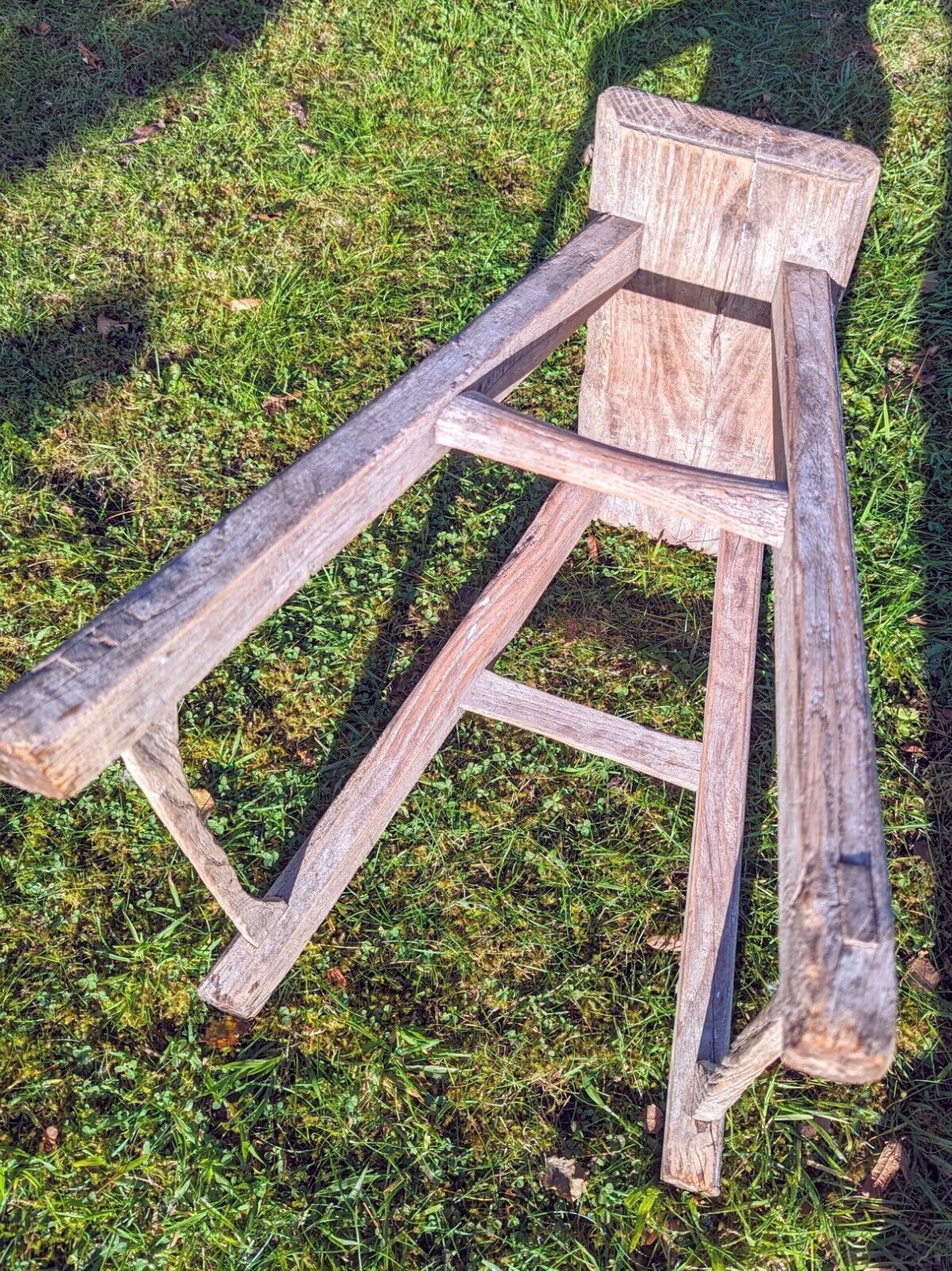 RUSTIC ELM STOOL/SIDE TABLE - BEYONCE