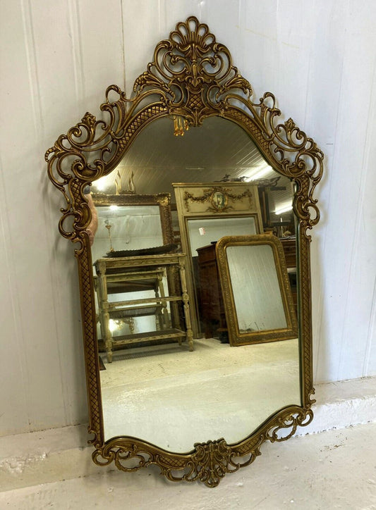 Fantastic decorative brass french mirror