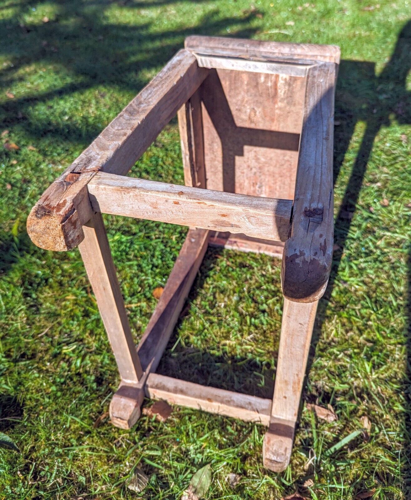 RECLAIMED ELM STOOL/SIDE TABLE - MADONNA