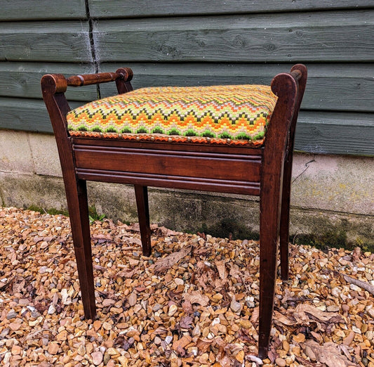 Vintage Piano Storage Stool