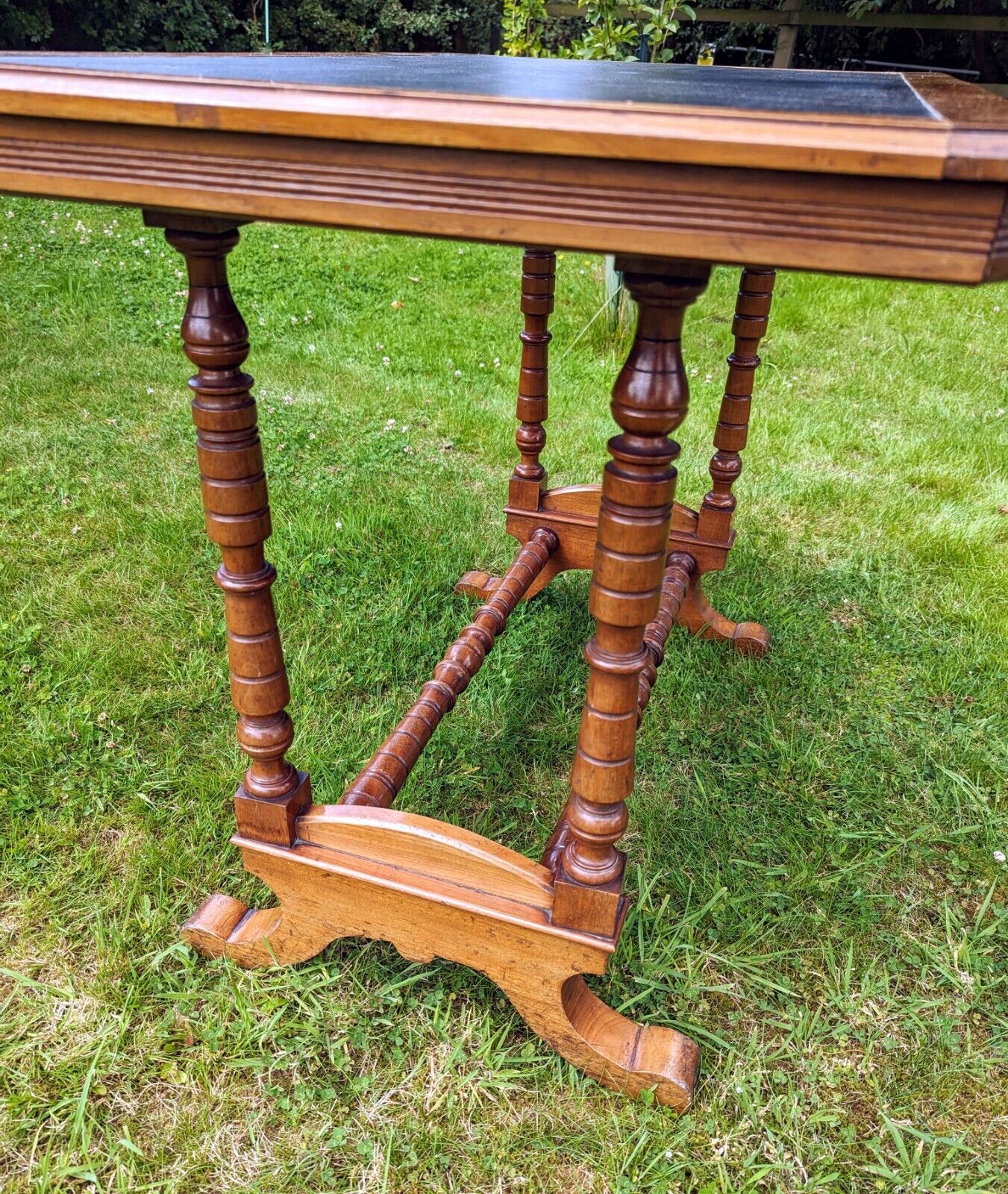 Antique Victorian walnut dining table