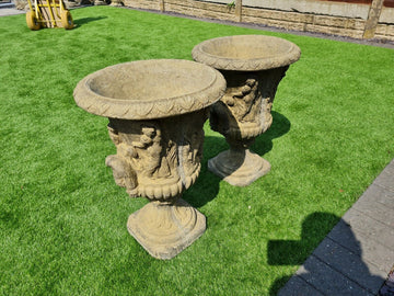 Greek Style English Stone Garden Urn/Planter -  Delivery available 0236